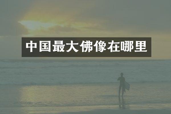 中国最大佛像在哪里