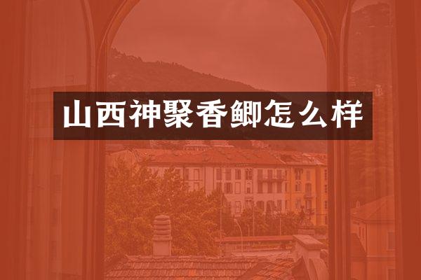 山西神聚香鲫怎么样