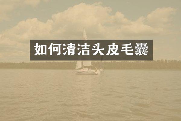 如何清洁头皮毛囊