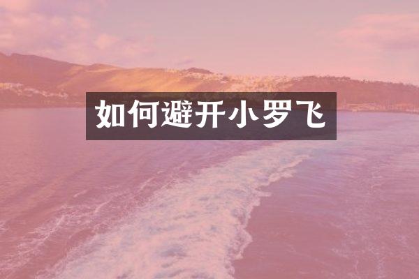 如何避开小罗飞