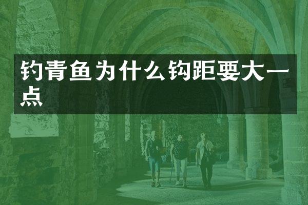 钓青鱼为什么钩距要大一点