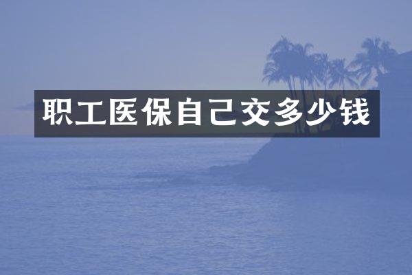职工医保自己交多少钱