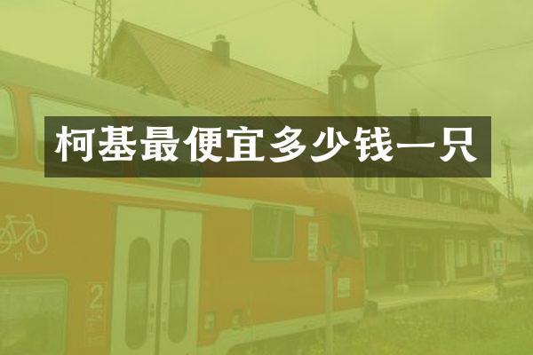 柯基多少钱一只