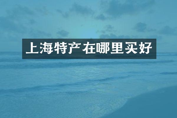 上海特产在哪里买好