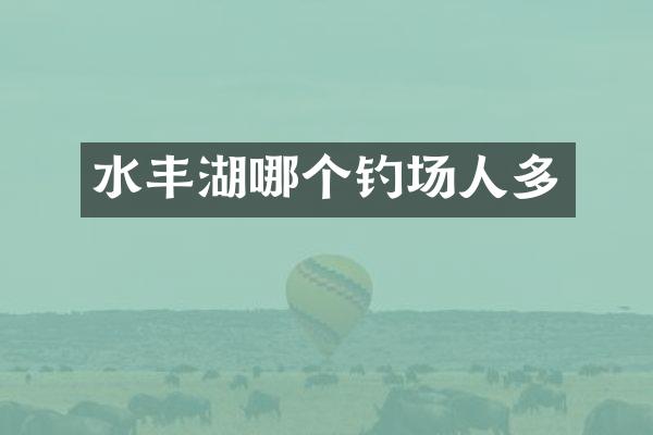 水丰湖哪个钓场人多