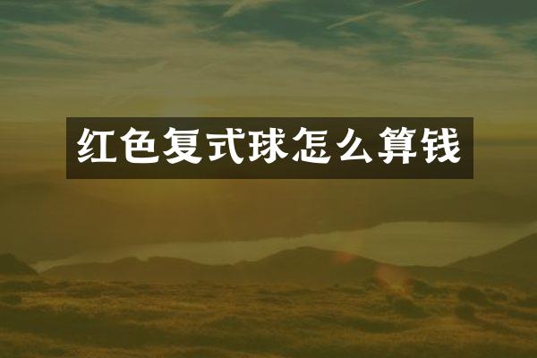 红色复式球怎么算钱