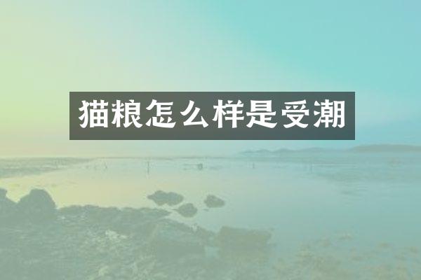 猫粮怎么样是受潮