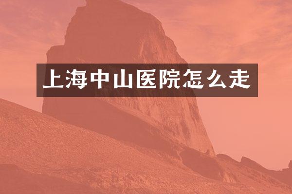 上海中山医院怎么走