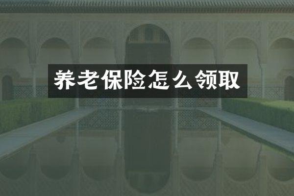 养老保险怎么领取