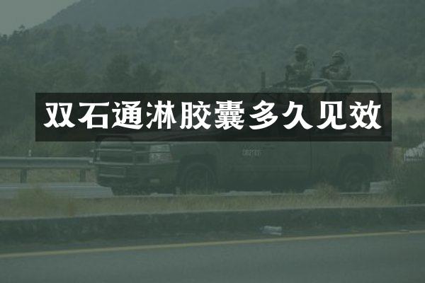 双石通淋胶囊多久见效