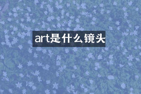 art是什么镜头