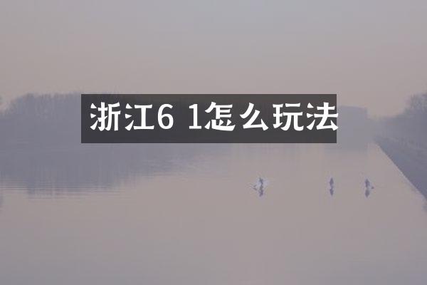 浙江6 1怎么玩法