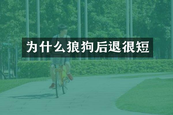 为什么狼狗后退很短