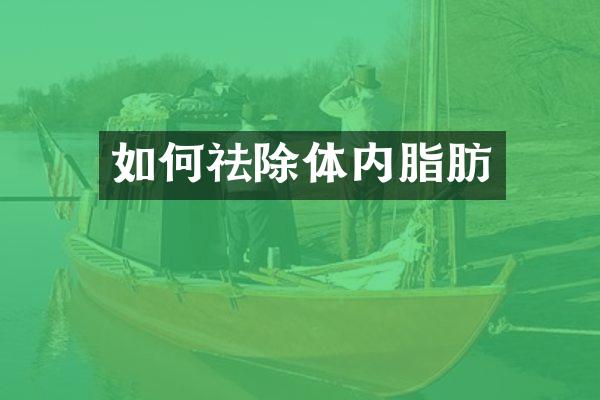 如何祛除体内脂肪