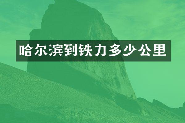 哈尔滨到铁力多少公里
