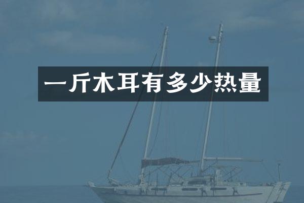 一斤木耳有多少热量