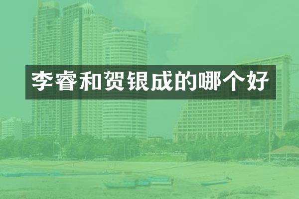 李睿和贺银成的哪个好