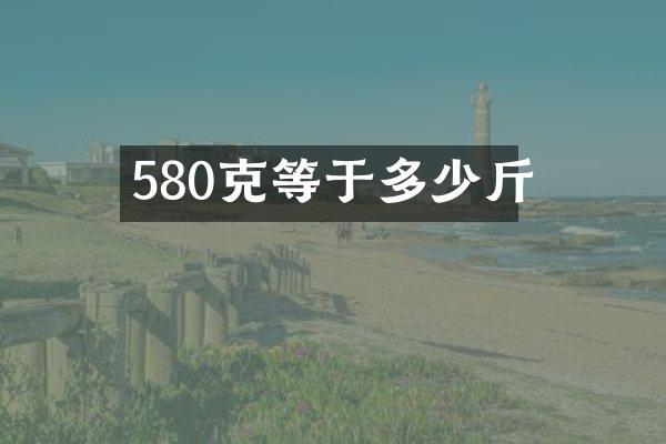 580克等于多少斤