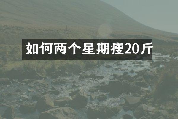 如何两个星期瘦20斤