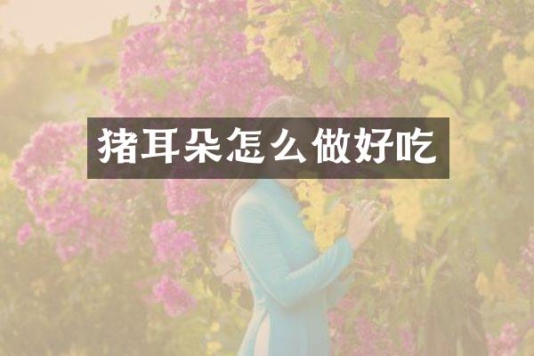 猪耳朵怎么做好吃