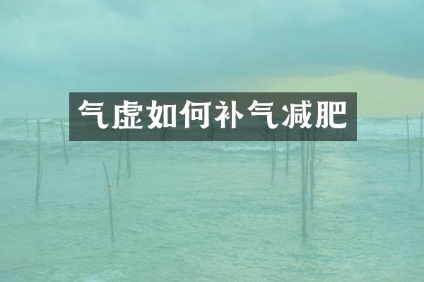气虚如何补气减肥