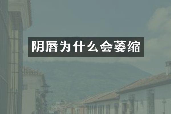 阴唇为什么会萎缩