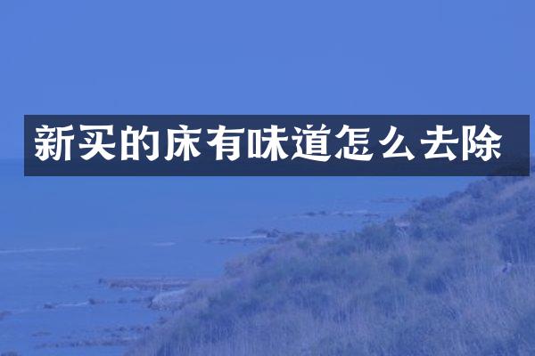 新买的床有味道怎么去除