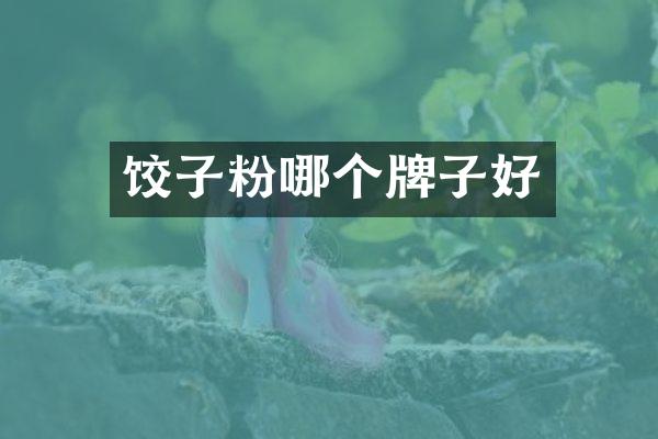 饺子粉哪个牌子好