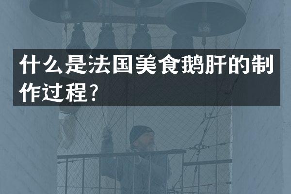 什么是法国美食鹅肝的制作过程？