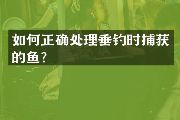 如何正确处理垂钓时捕获的鱼？