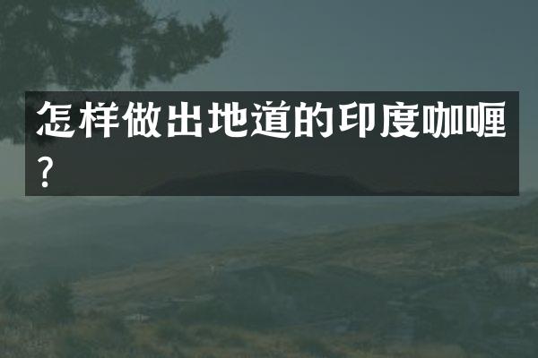 怎样做出地道的印度咖喱？