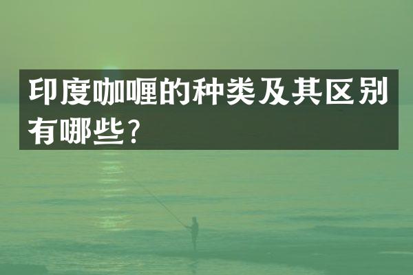 印度咖喱的种类及其区别有哪些？