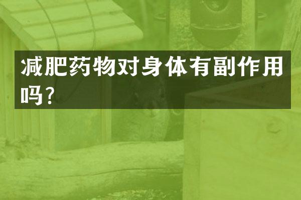 减肥药物对身体有副作用吗？