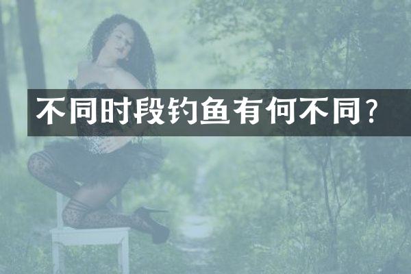 不同时段钓鱼有何不同？
