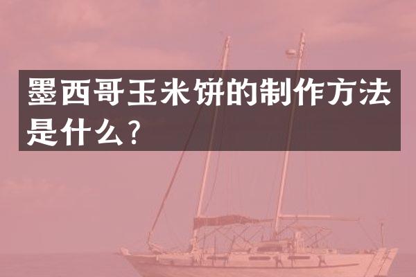 墨西哥玉米饼的是什么？