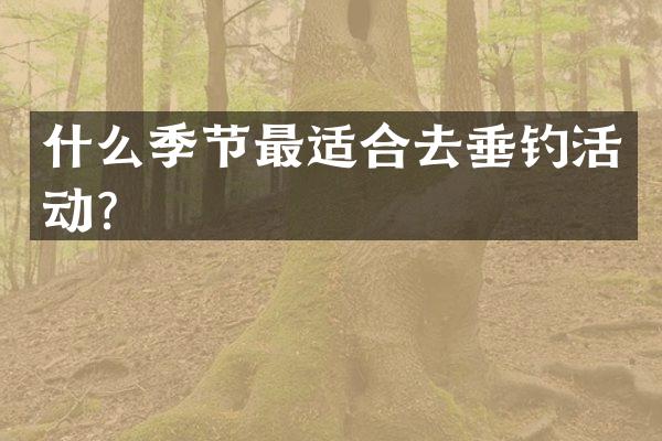 什么季节最适合去垂钓活动？