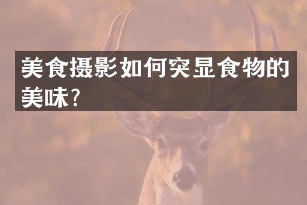 美食摄影如何突显食物的美味？