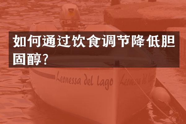 如何通过饮食调节降低胆固醇？