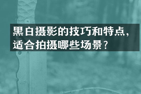 黑白摄影的技巧和特点，适合拍摄哪些场景？