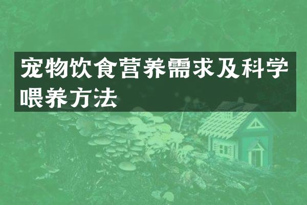 宠物饮食营养需求及科学喂养方法